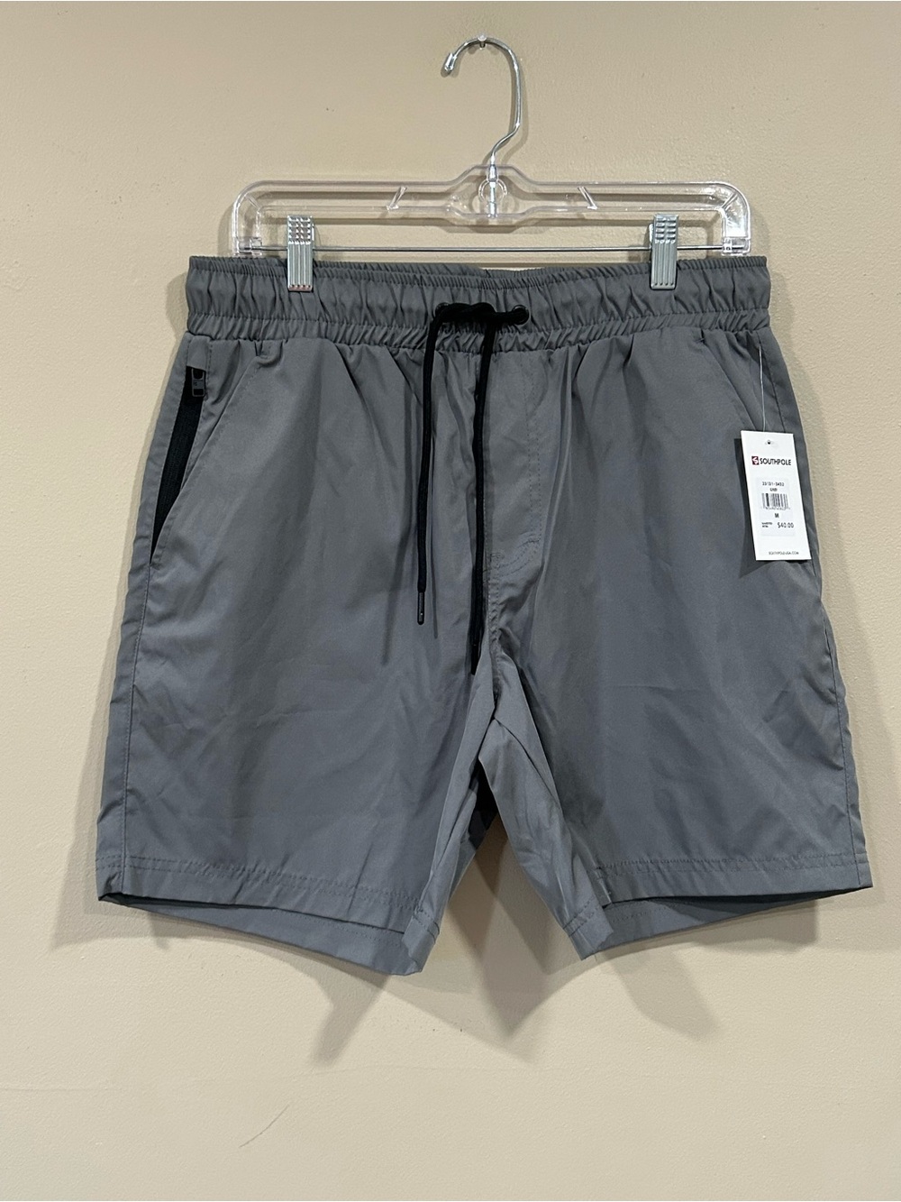 Southpole Men's Gray Shorts with Drawstring size Medium